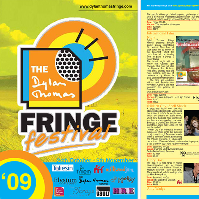 Leaflet Design - Folded Festival Leaflet