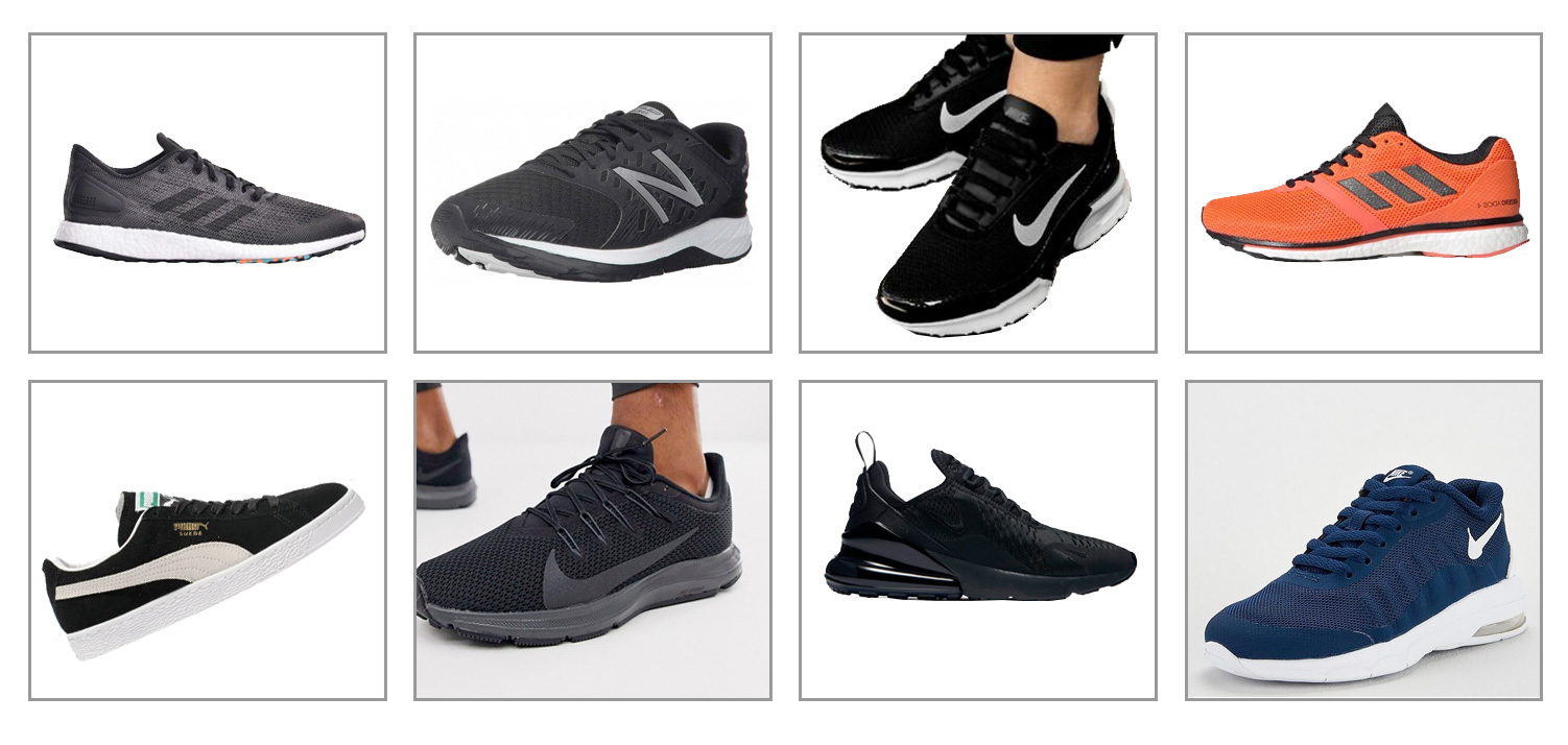Badly styled product images shown together