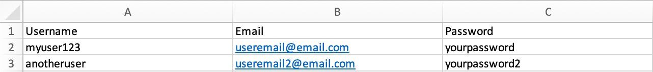 Stored User Data Example