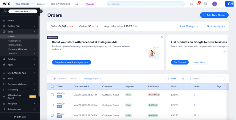 Wix to Royal | Mail How Does it Work - Step 1