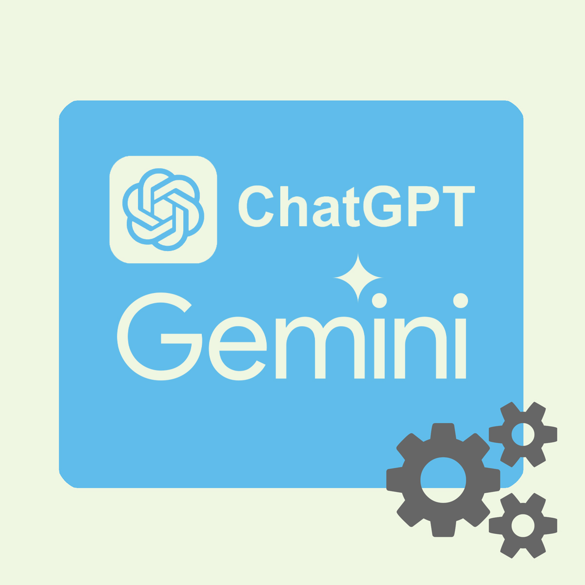 AI logos (Gemini, Chat GPT)