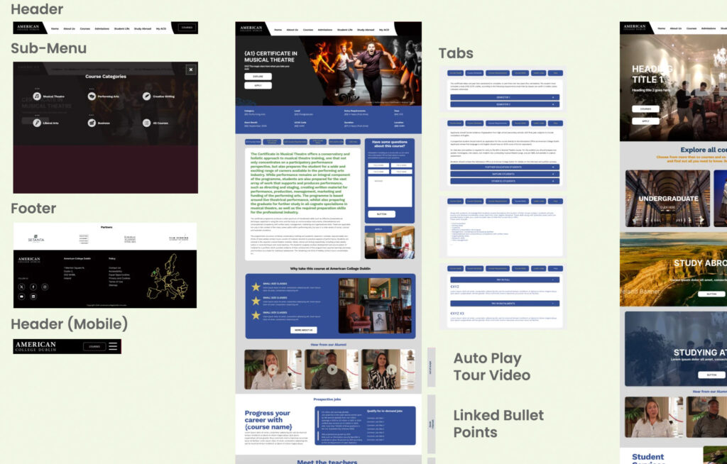 Web Design Example (Figma Concepts)